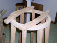 Joint blocks shaped and glued on cap trundle ring