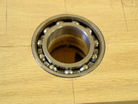 Bearing fitted in slot