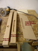 king size bed -- mortise side posts