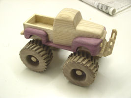 monster truck -- wood work done