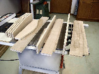 roller stand -- stock cut to length