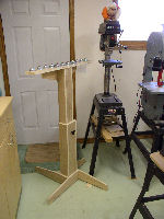 roller stand -- back view highest setting
