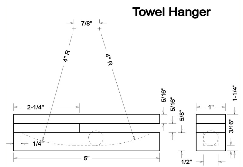 towelhanger -- cross section