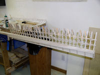 Remaining 20 lattice slats glued in place