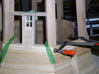 Tower siding strips up to middle thatch box