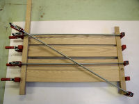 king size bed -- glue-up bottom rails and centre post