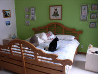king size bed -- used