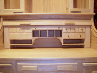 roll top desk -- drawers in place